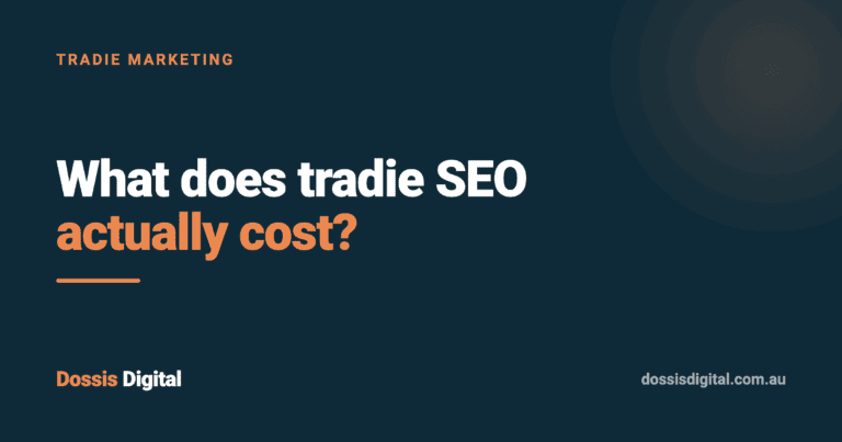 How Much Does SEO Cost for Tradies in Australia?