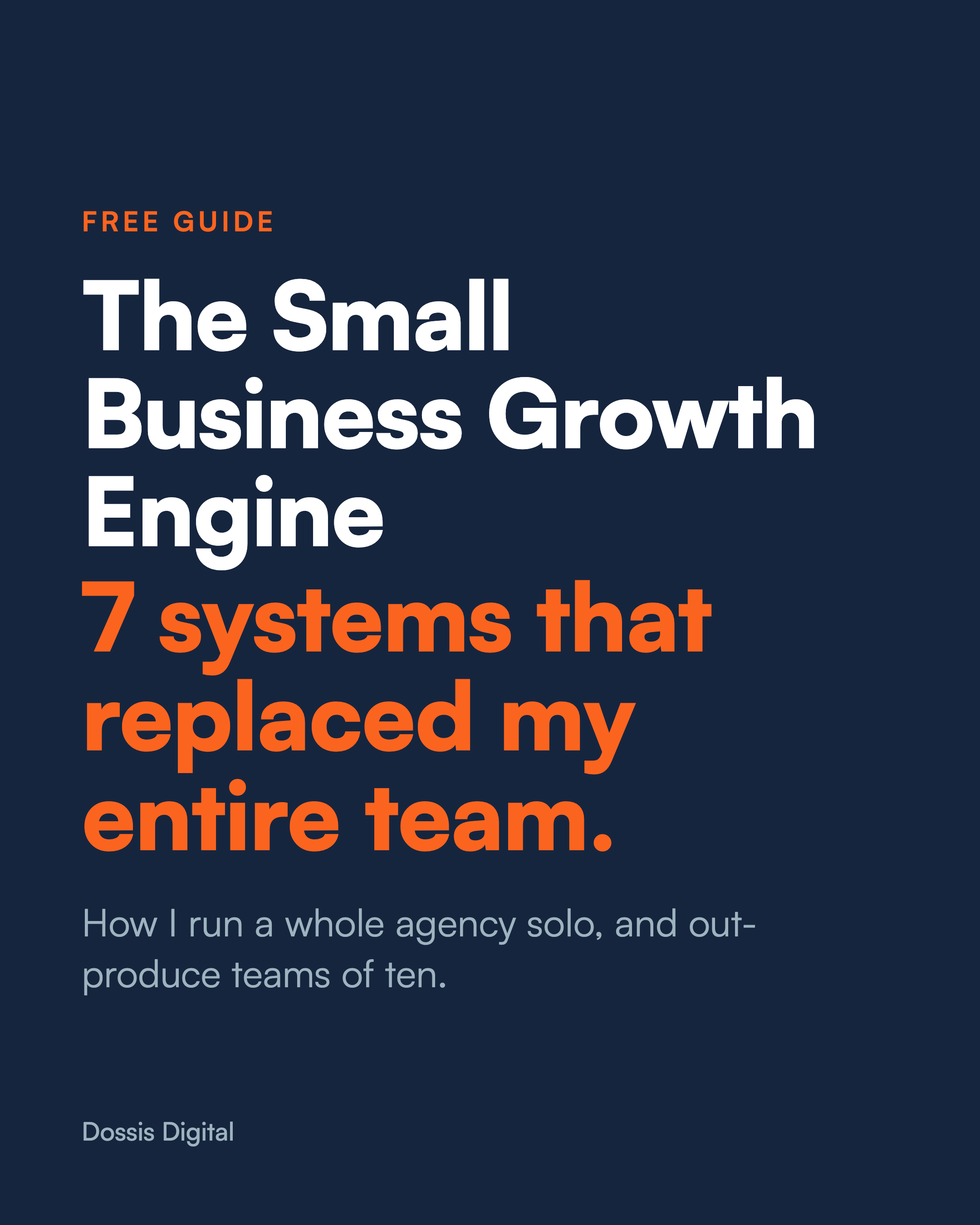 The Small Business Growth Engine guide cover
