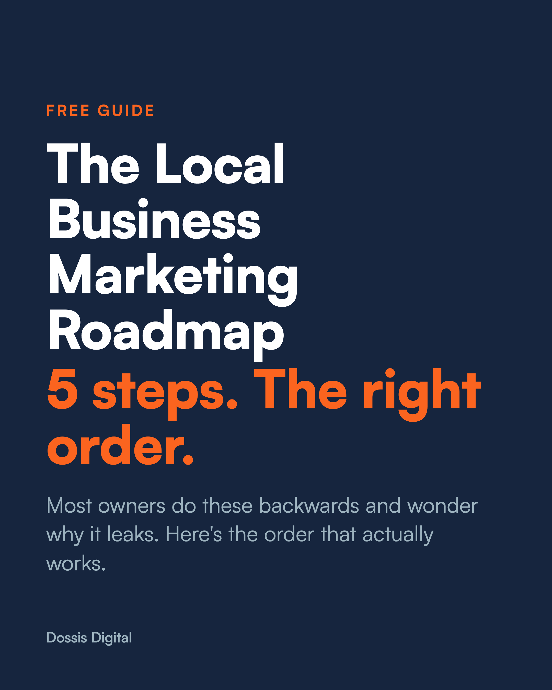 The Local Business Marketing Roadmap guide cover